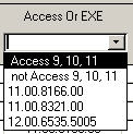 Access/EXE Versoin combo box