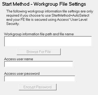 Settings - Workgroup File Settings